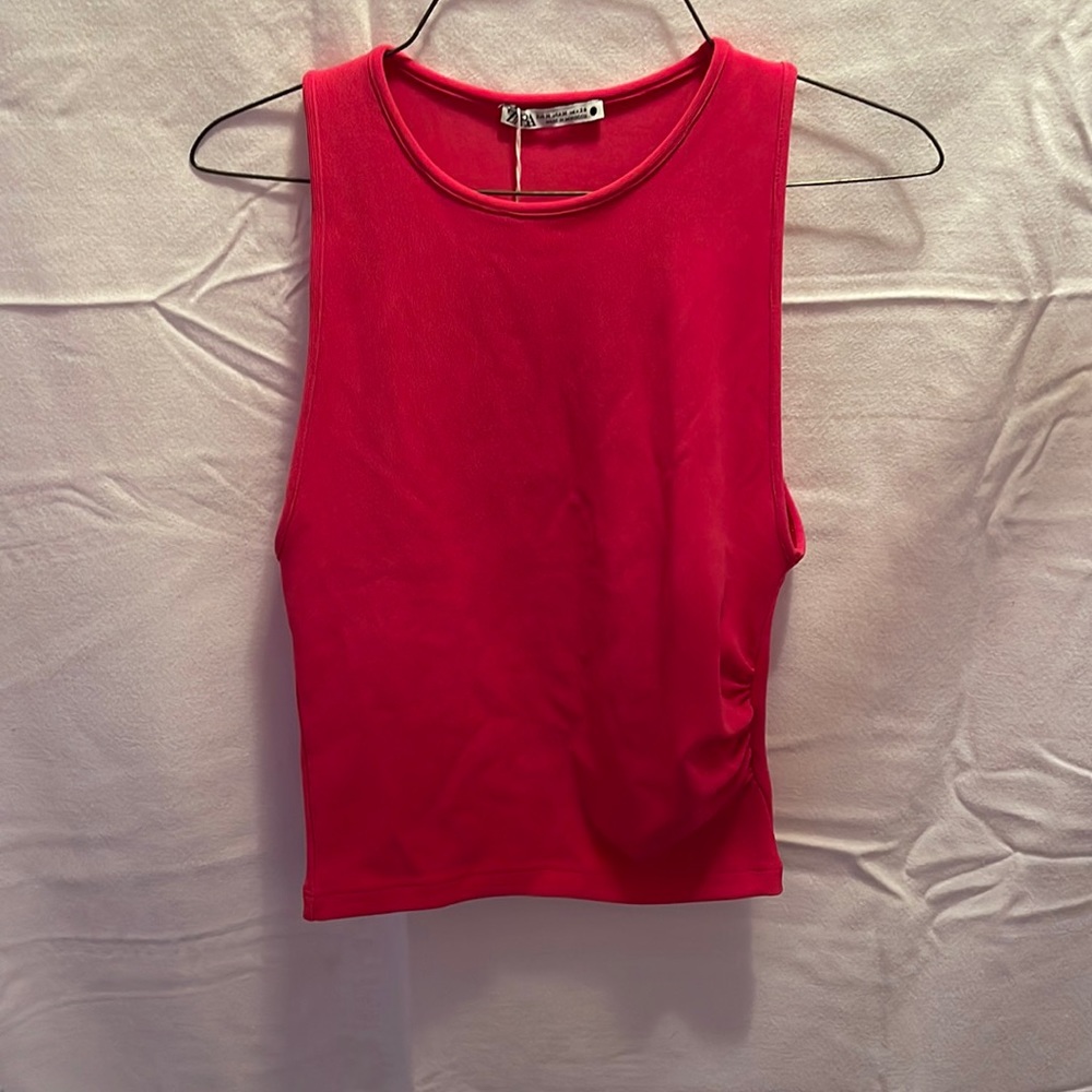 pink zara top